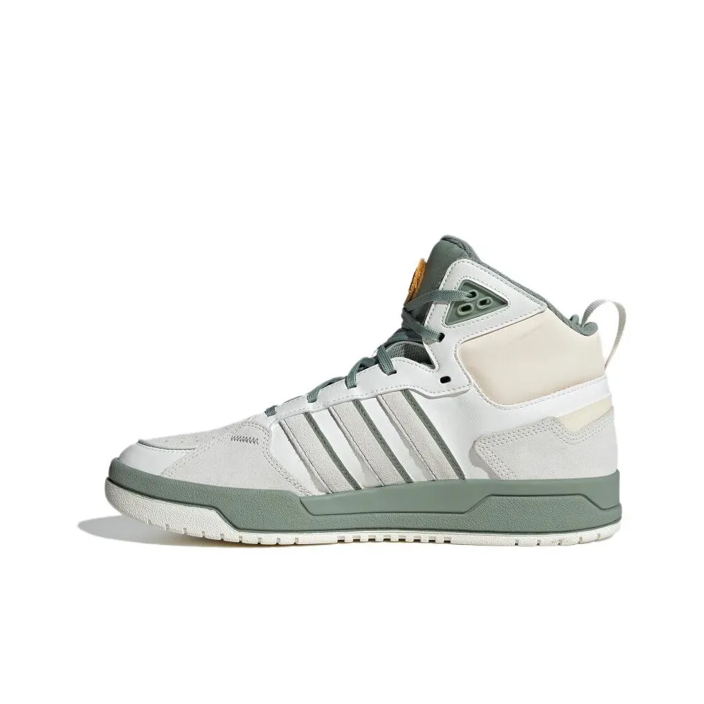 Adidas Neo 100DB Basketball shoes flyknit 'Grey White Olive Green'