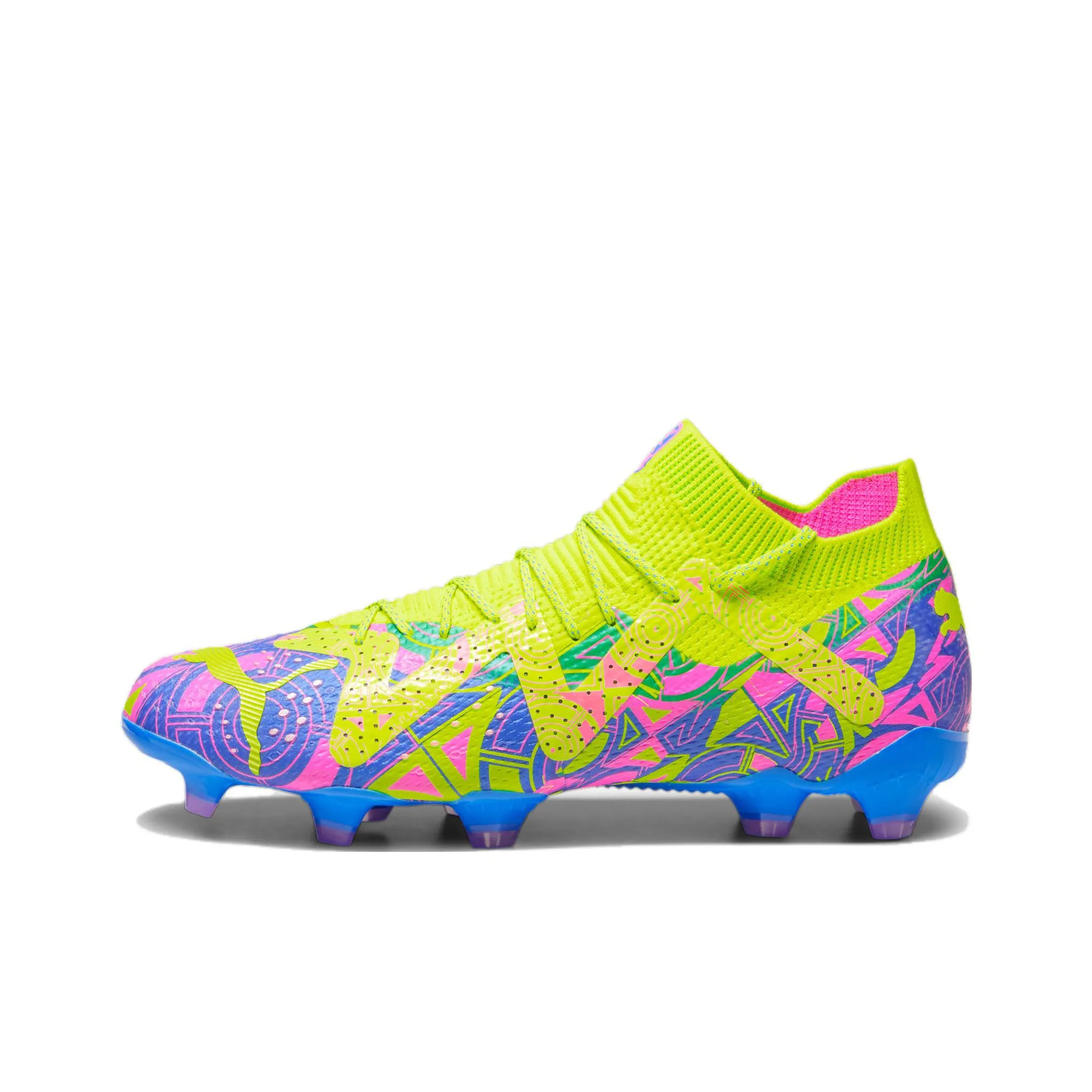 PUMA Future Ultimate AG Искусственная трава Футбольные бутсы Мужской Желто-синий