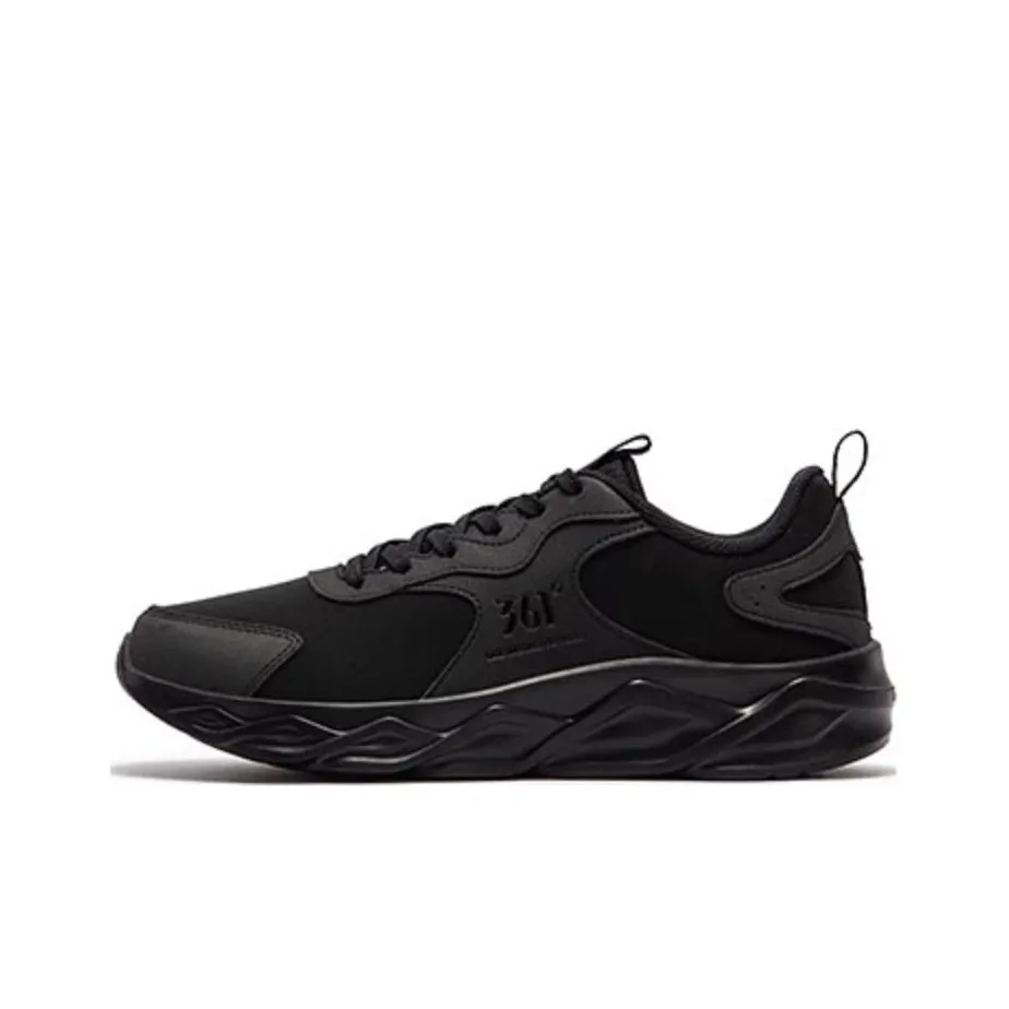 361° Blade Cushioning Abrasion Resistant Lightweight Low Top Running Shoes Men's Black