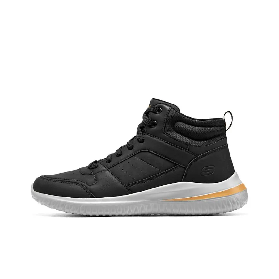 Skechers Delson 3.0 High Top Casual Shoes Men's Black