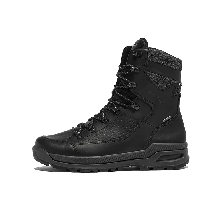 Lowa Renegade Hiker EVO ICE Cushioned Wear Resistant Water Resistant Mid Top Outdoor Shoes Men's Black