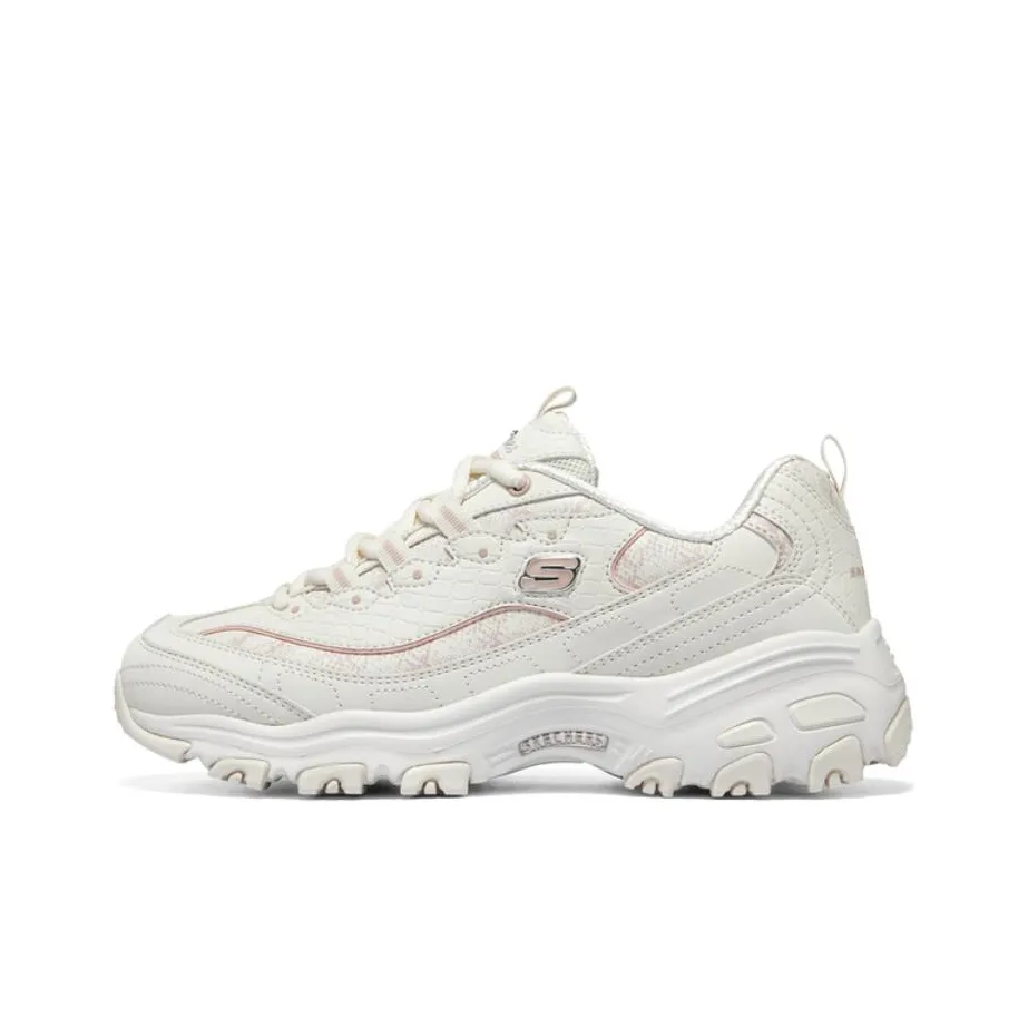 Skechers D'Lites 1.0 Shoes 'White Pink' Women's
