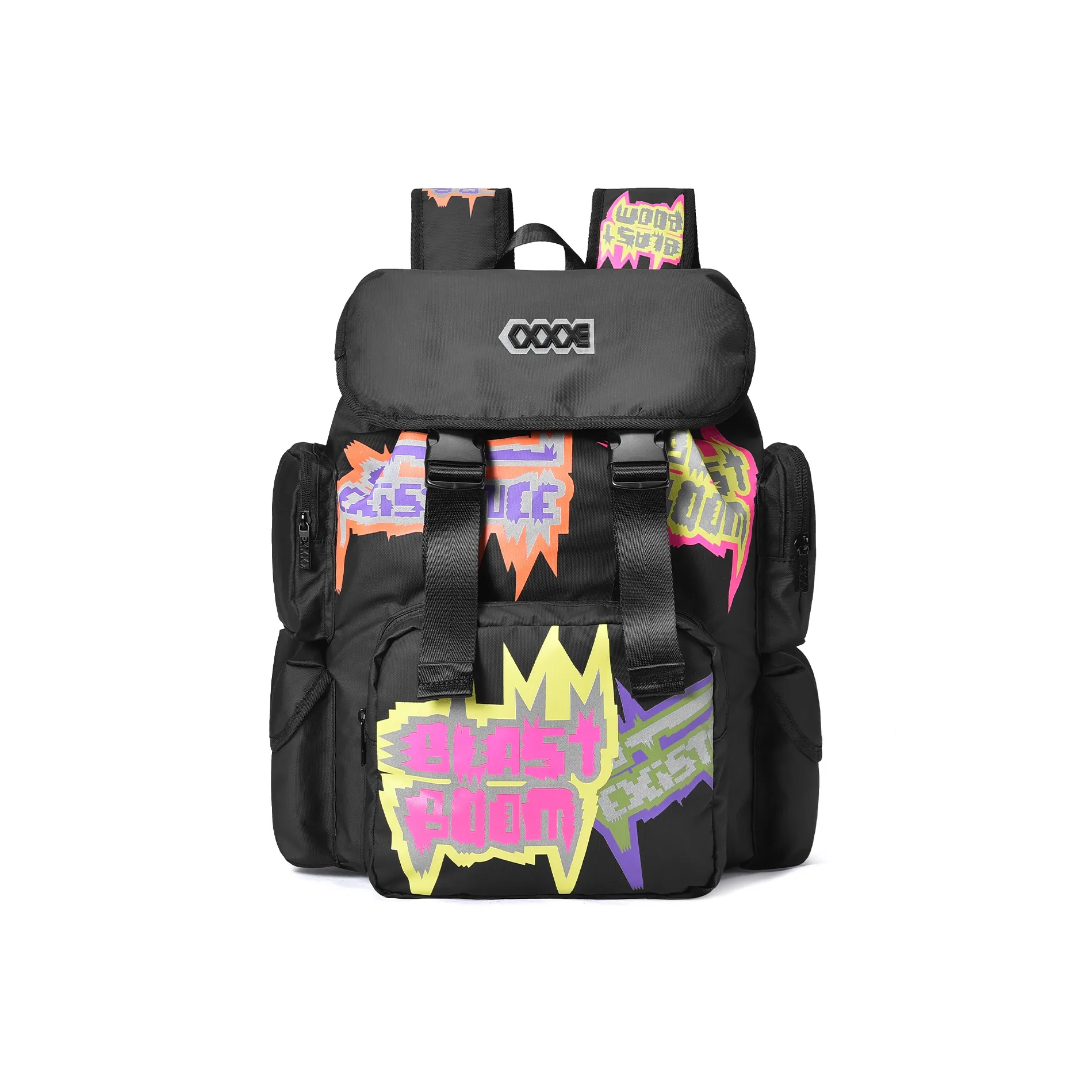 COEXISTENCE Полиэстер Рюкзак Баскетбольная Сумка Большая Унисекс Черный Многоцветный