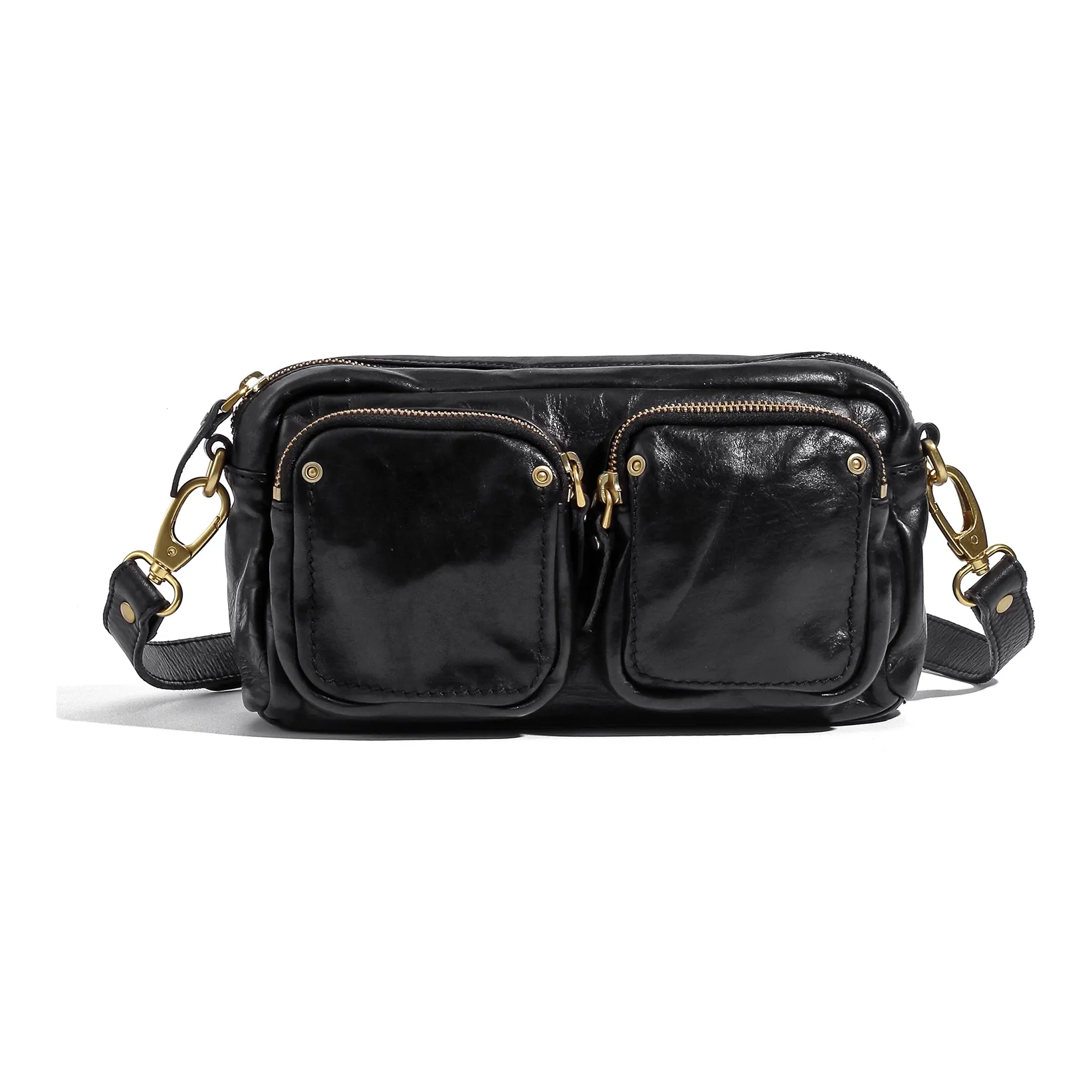 Ace Paul Коровья кожа Sling Сумка Сумка через плечо Средняя Унисекс Черный Кофейный Коричневый