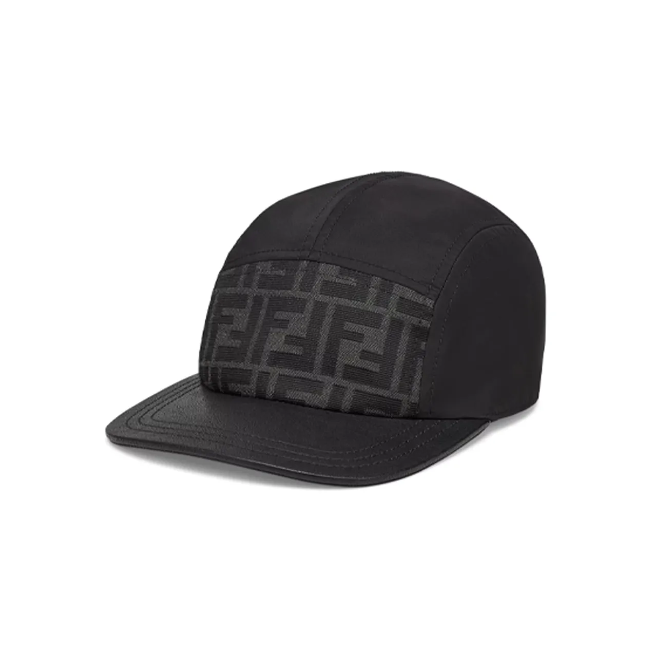 FENDI Polyester Baseball Caps Men's Black