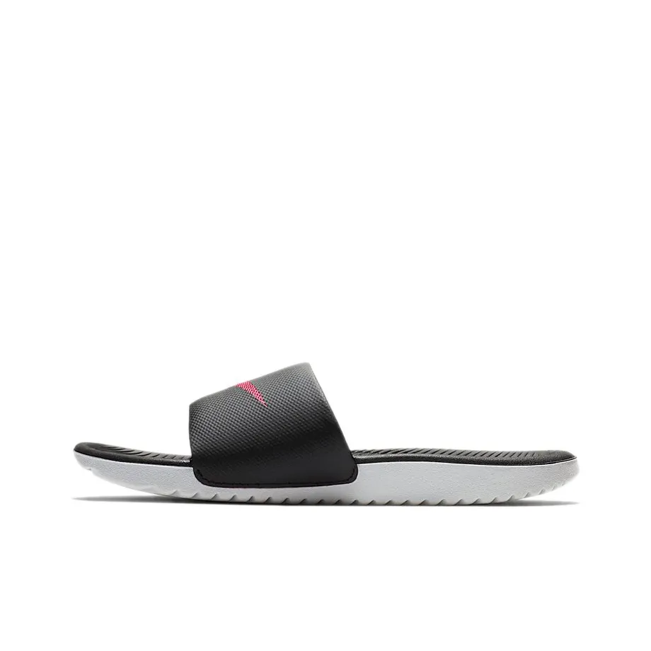 Nike Kawa Slide Black Vivid Pink Women's