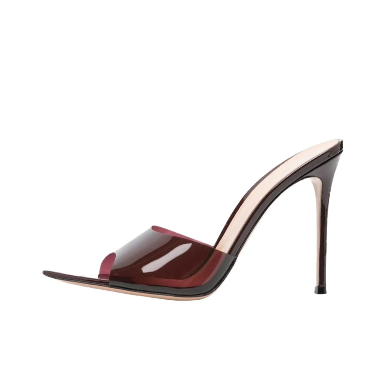 GIANVITO ROSSI Slide Slippers 12.5cm Women's Burgundy