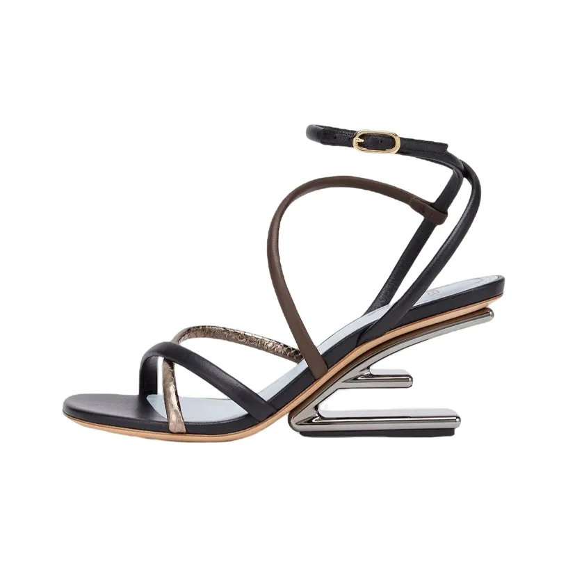 FENDI First One Strap Sandals Women's Brown