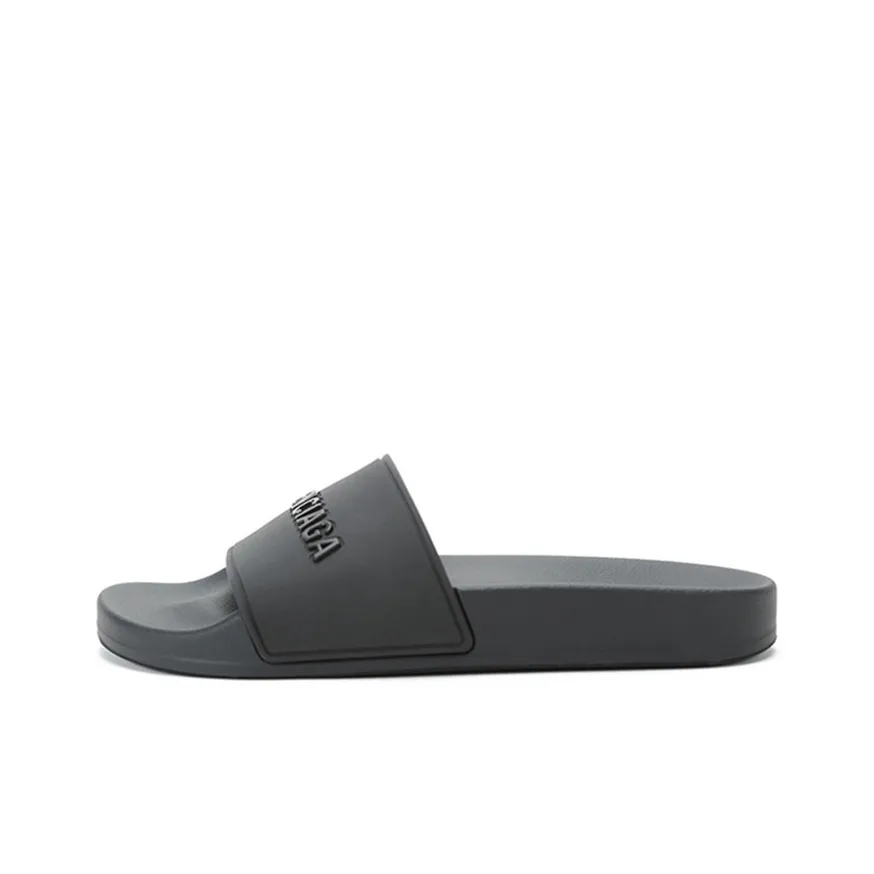 Balenciaga Pool Slide Slippers Women's Black