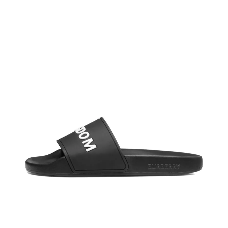 Burberry Quiet Slide Slippers Women's Black
