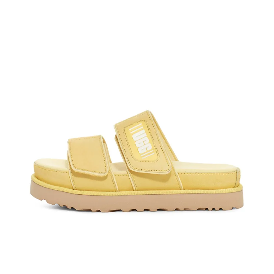 UGG Rubber Sole Slide Slippers Women's Banana Pudding
