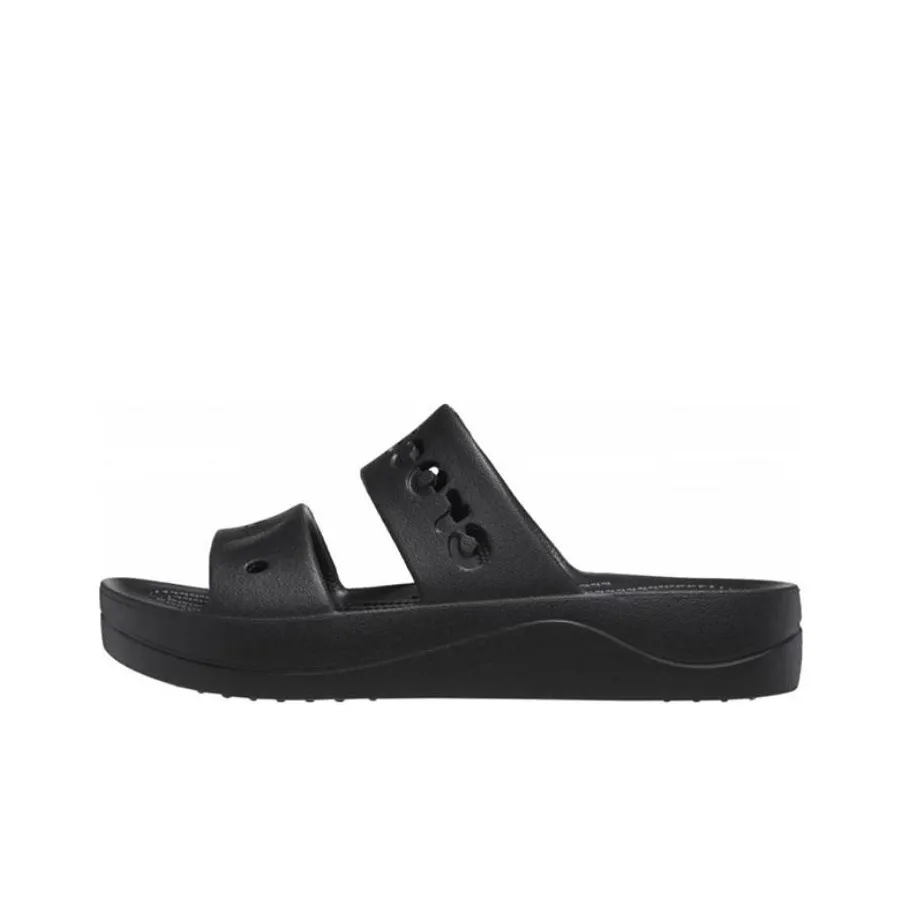 Crocs Baya Platform Sandals 'Black'