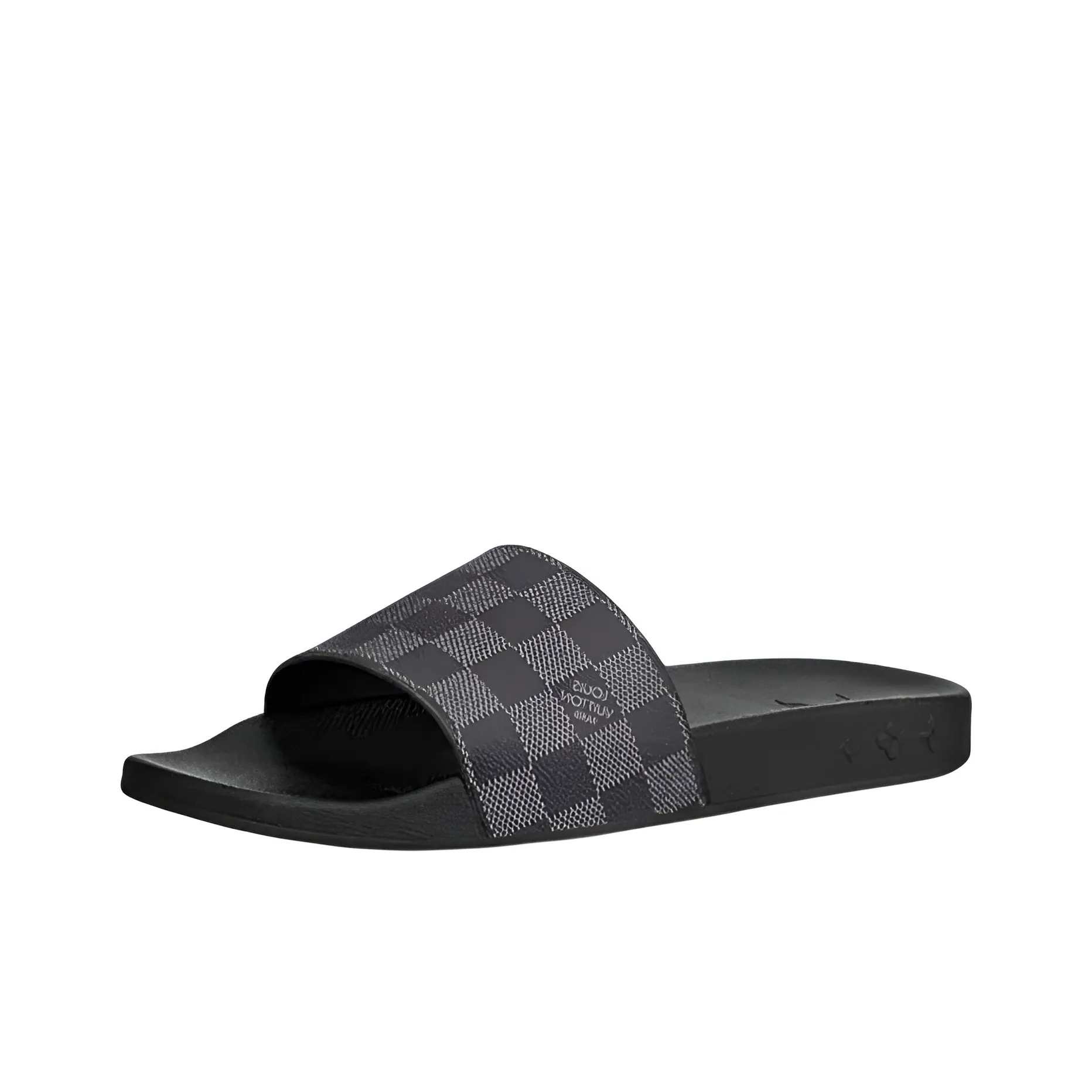 LOUIS VUITTON Waterfront Stylish Sandal Men's Black