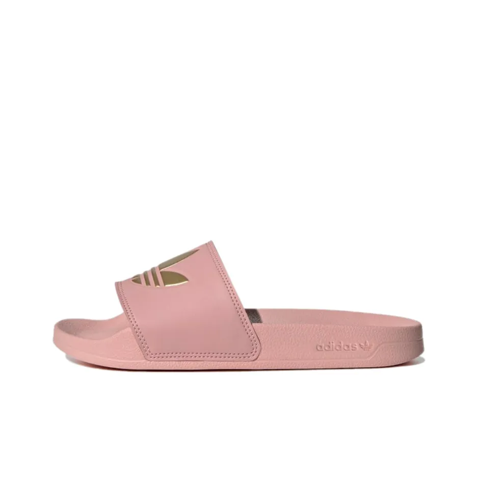 Adidas Adilette Lite Slides Wonder Mauve Matte Gold Women's