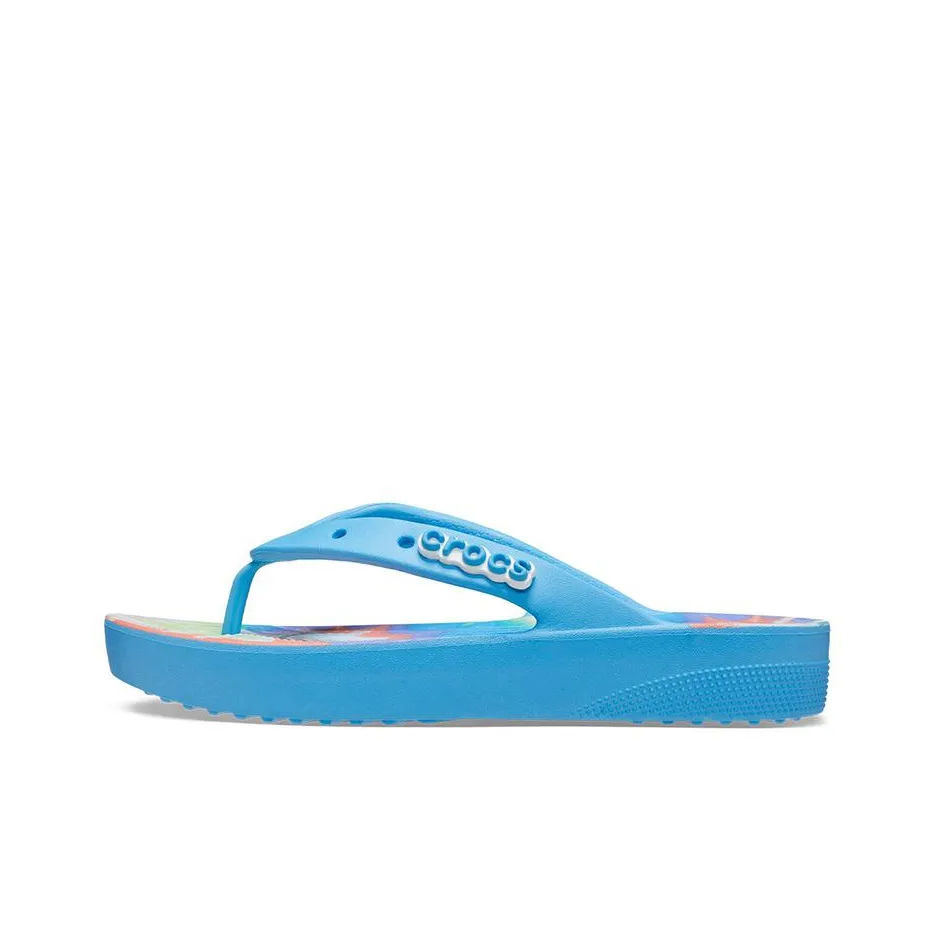 crocs Tresko Classic Platform Tie Dye 'Oxygen Multi' Women's