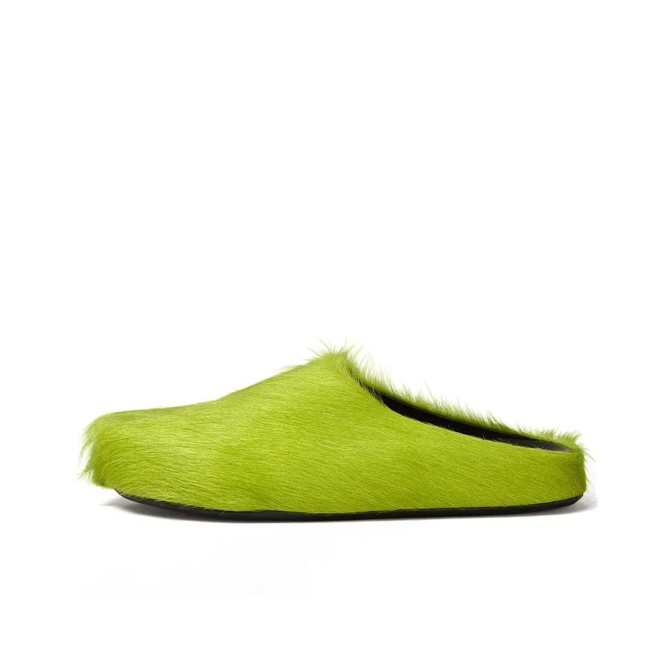 MARNI Fussbet Sabot Calf hair Slippers
