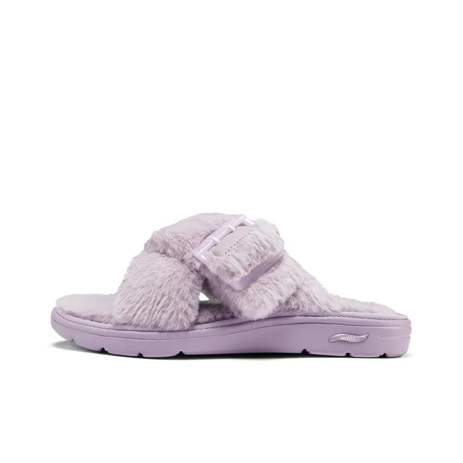 Skechers Arch Fit Rubber Sole Slide Slippers Women's Lavender