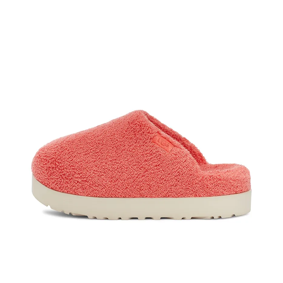 UGG Fuzz Sugar Terry Slide Fashion Slippers Women's Peach Pink