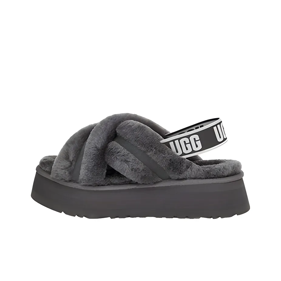 UGG DISCO Stylish Sandals Women's Gray
