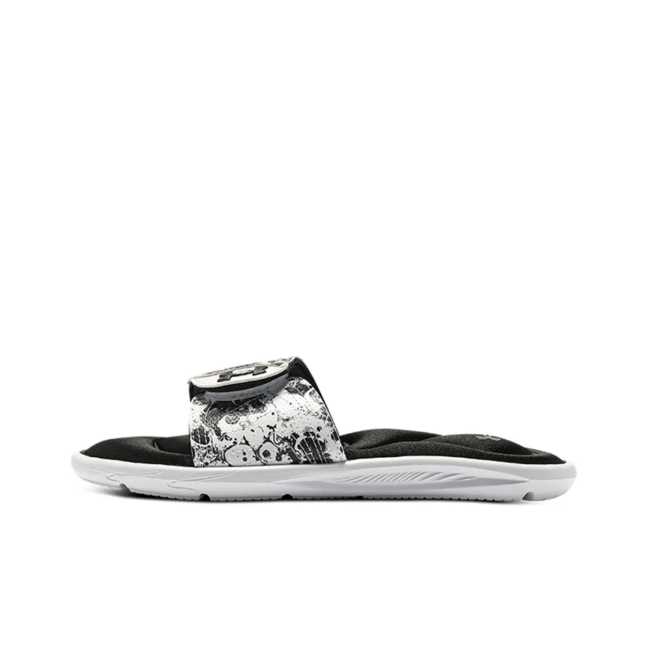 Under Armour Ignite 6 Graphic Strap Slide 'Black White' Women's