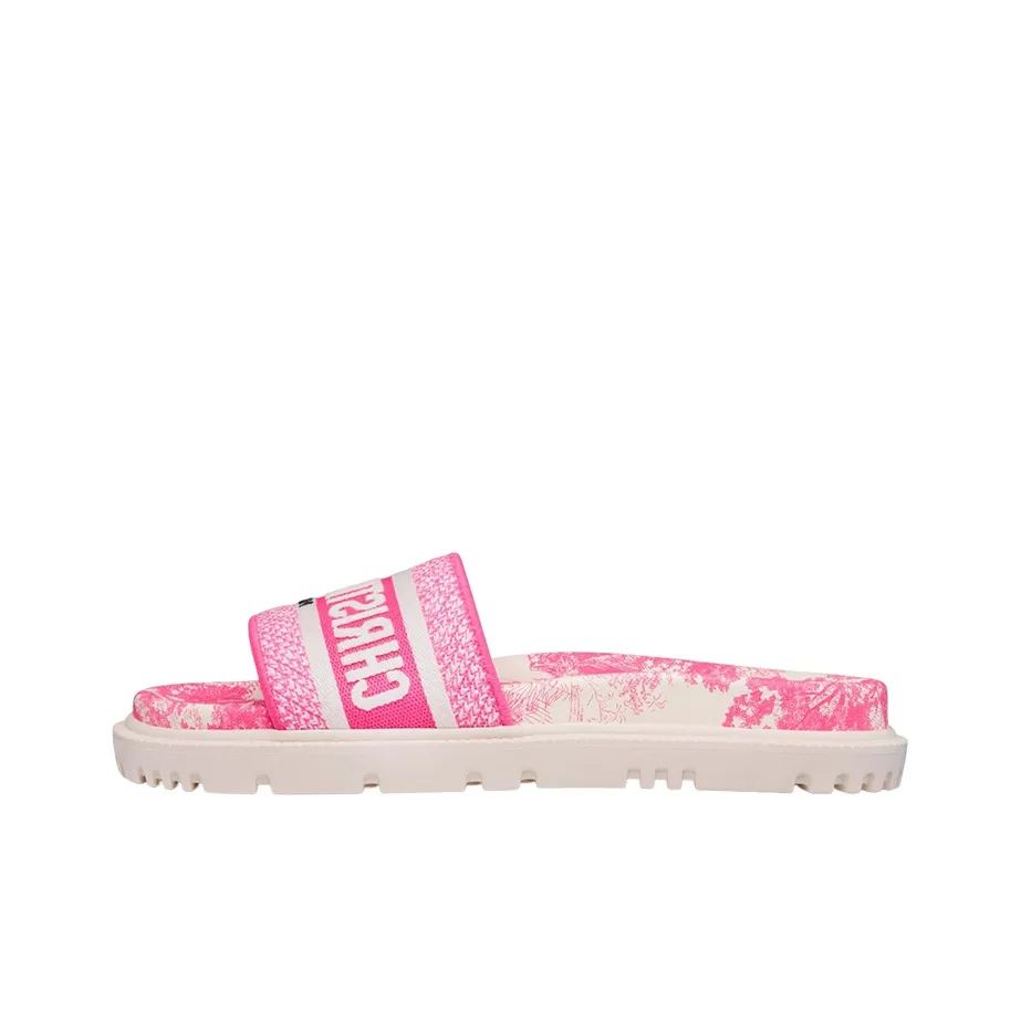 DIOR Dway Slip Resistant Slide Slippers Women's Bright Pink
