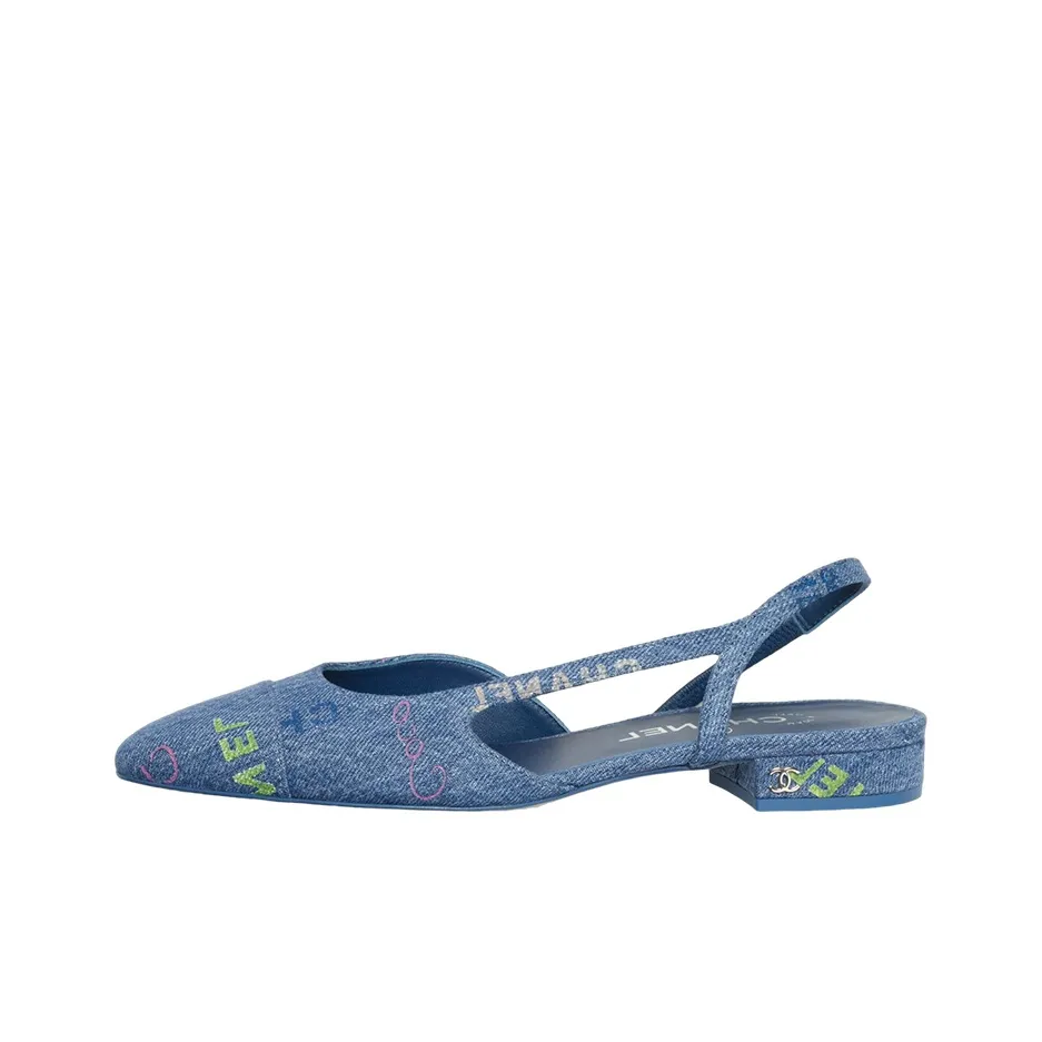 CHANEL Stylish Sandal Women's Blue