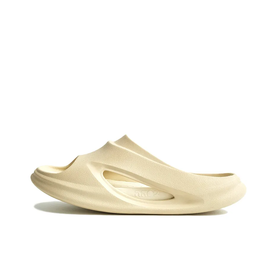 0592 Quiet Abrasion-Resistant Slide Slippers Unisex Not Very Yellow
