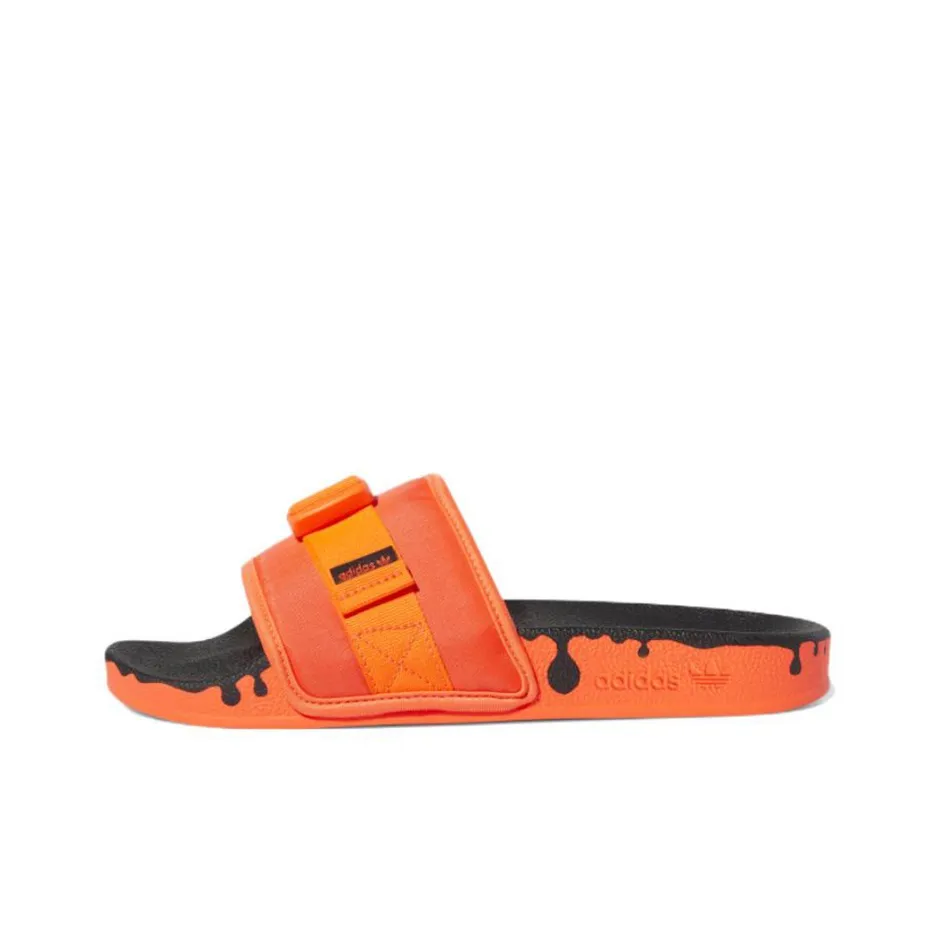 Adidas Women's Pouchylette Slides 'Paint Drip   Solar Red' Women's