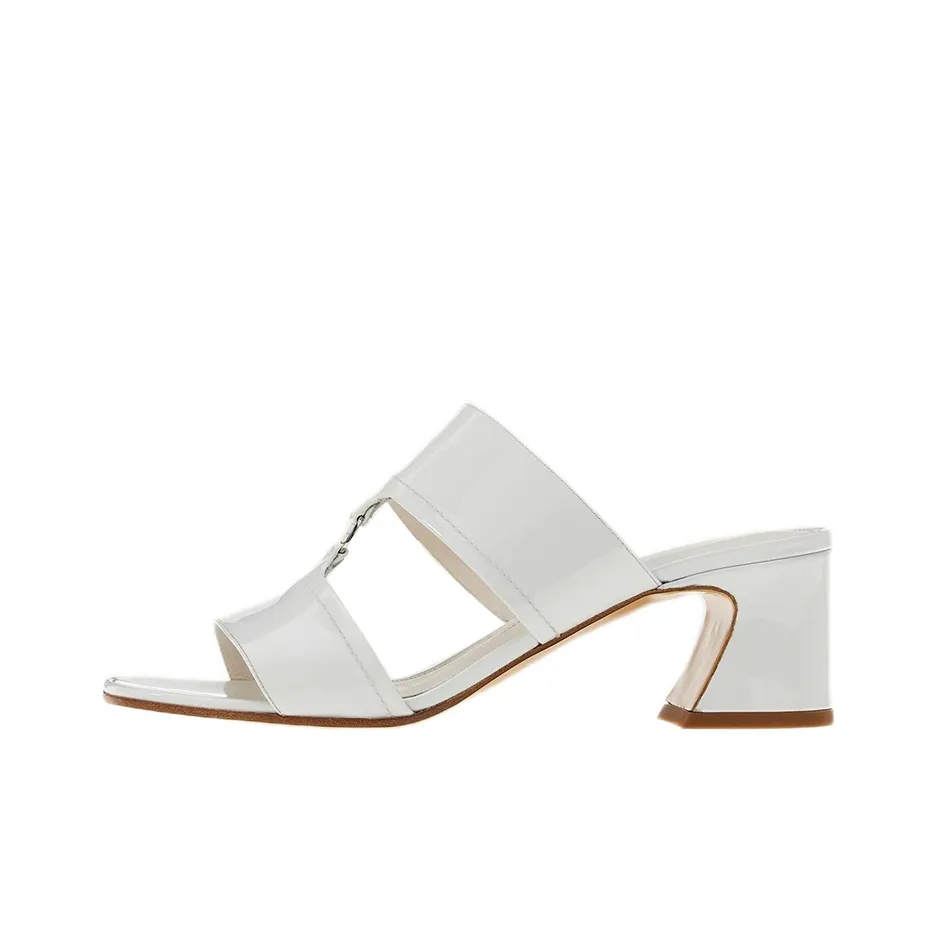 FERRAGAMO Slide Slippers Women's White