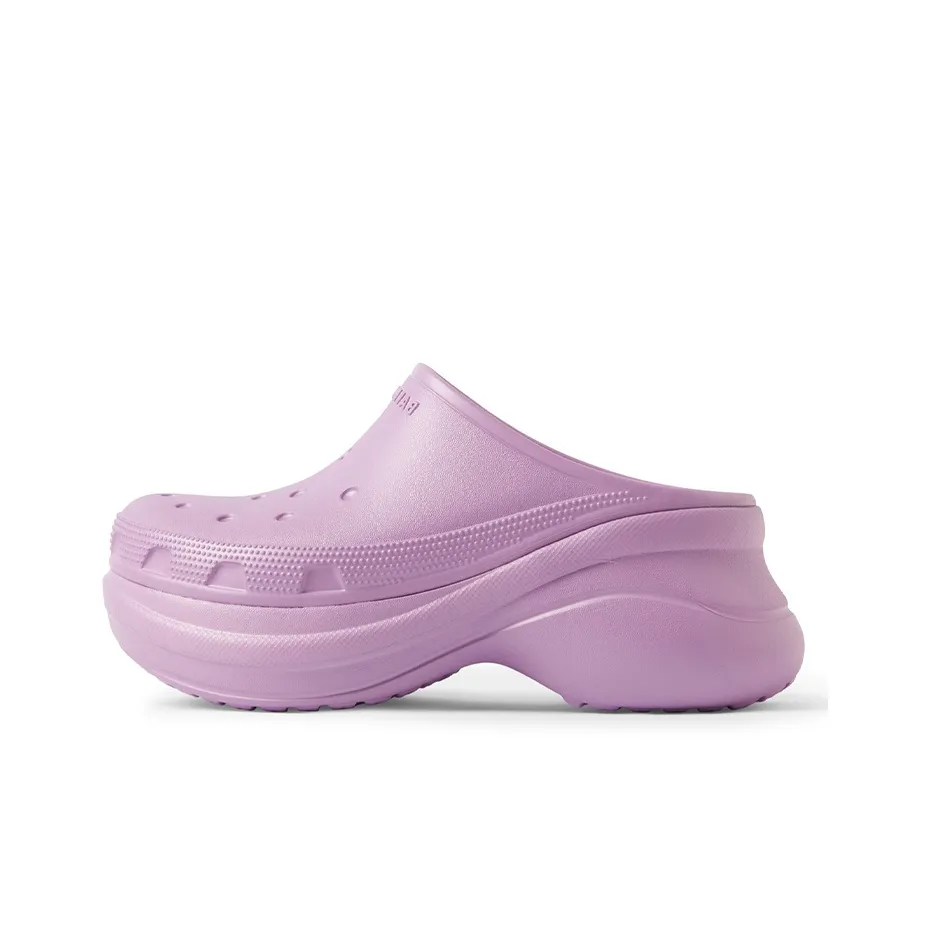 Balenciaga Crocs Домашние тапочки из резины женские фиолетовые