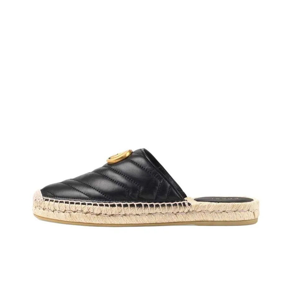 GUCCI Closed Toe Slippers Women's Black