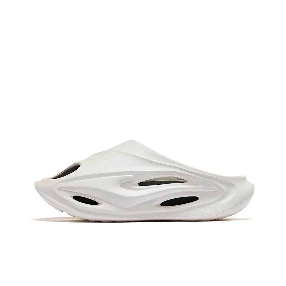 Erke Infinite Lite Slide Slippers Men's Ivory White Black