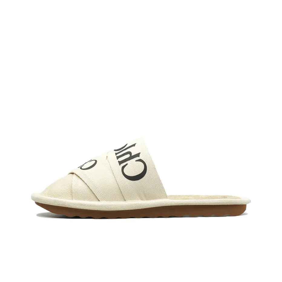 Chloe Woody Closed Toe Slippers Women's Ecru