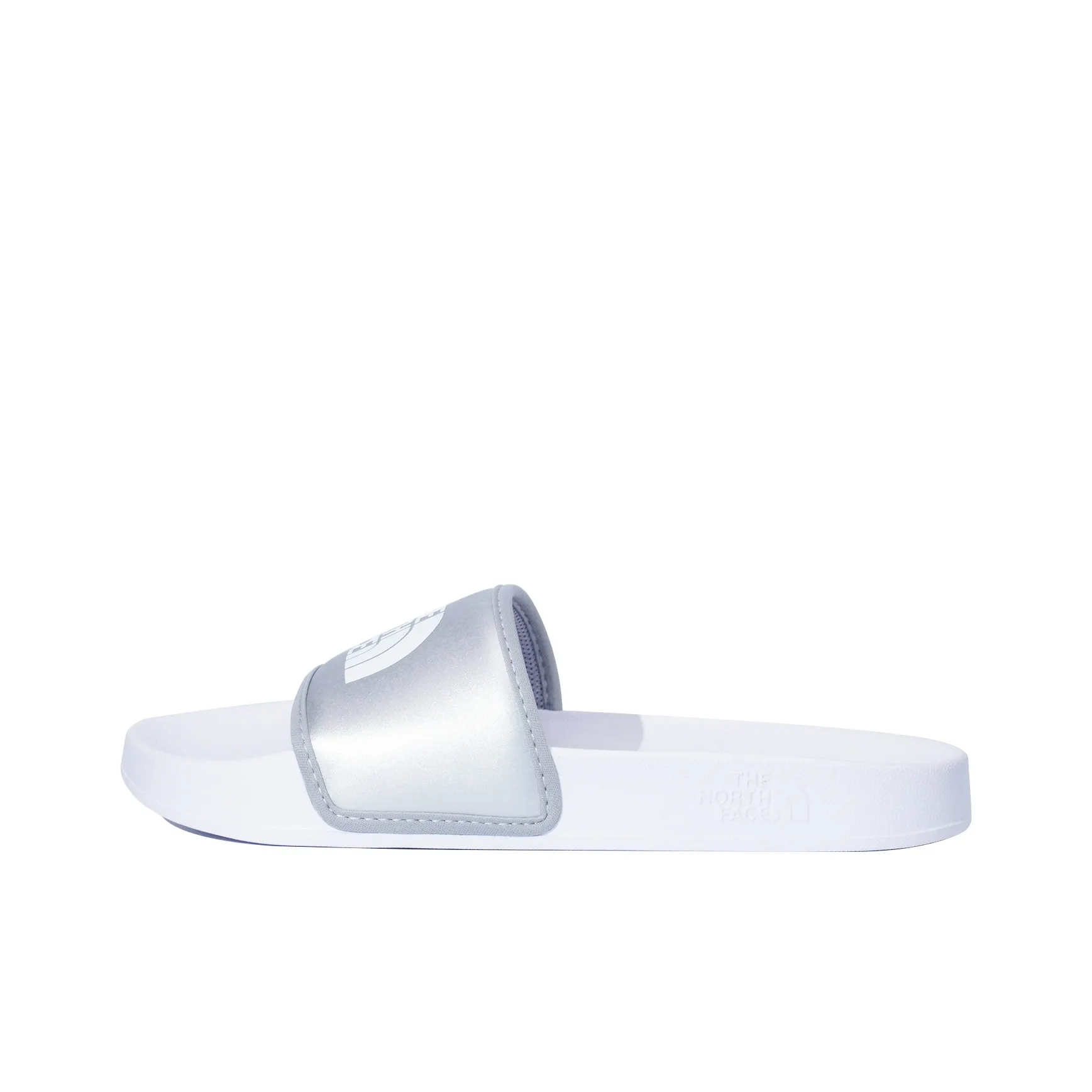 THE NORTH FACE Base Camp Slide 3 Foam Sole EVA Slip Resistant Abrasion Resistant Casual Slippers Women's Silver White