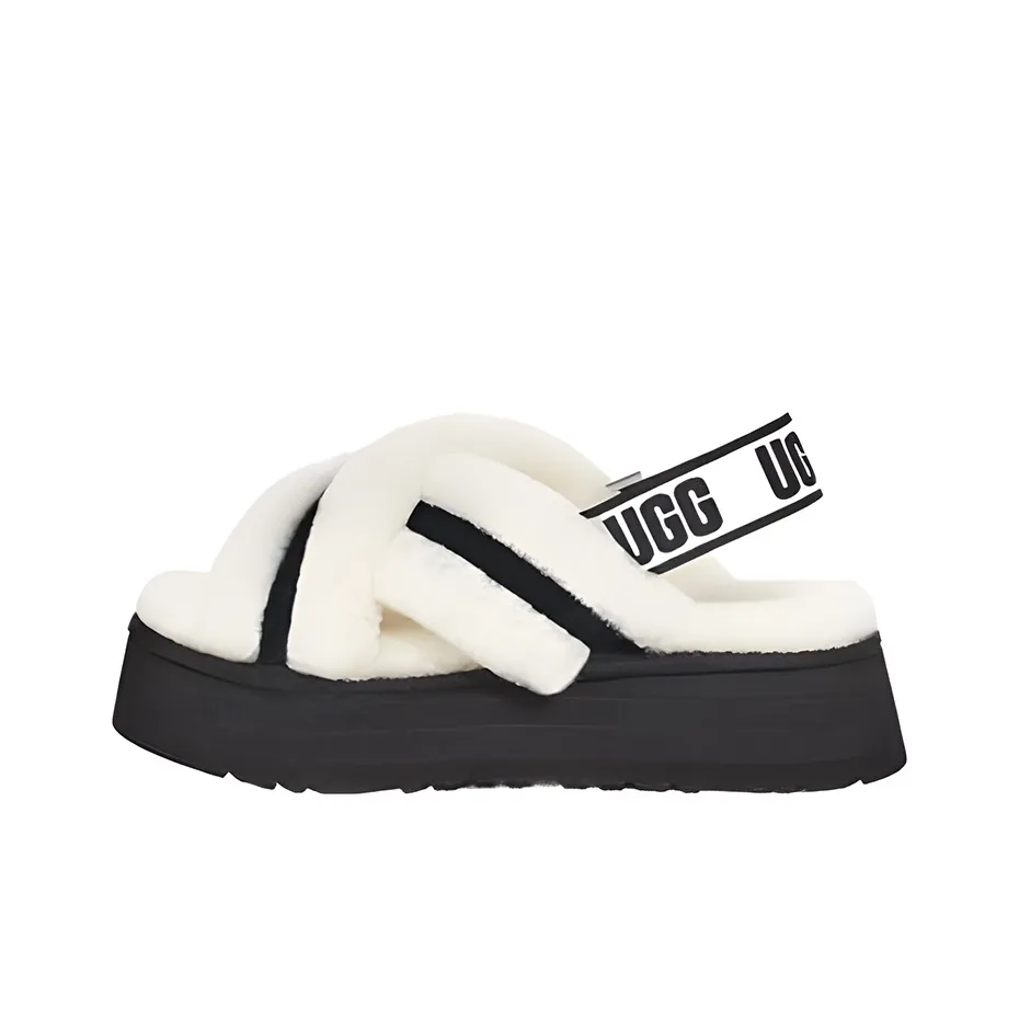 UGG DISCO Мода Тапочки Женские Белые