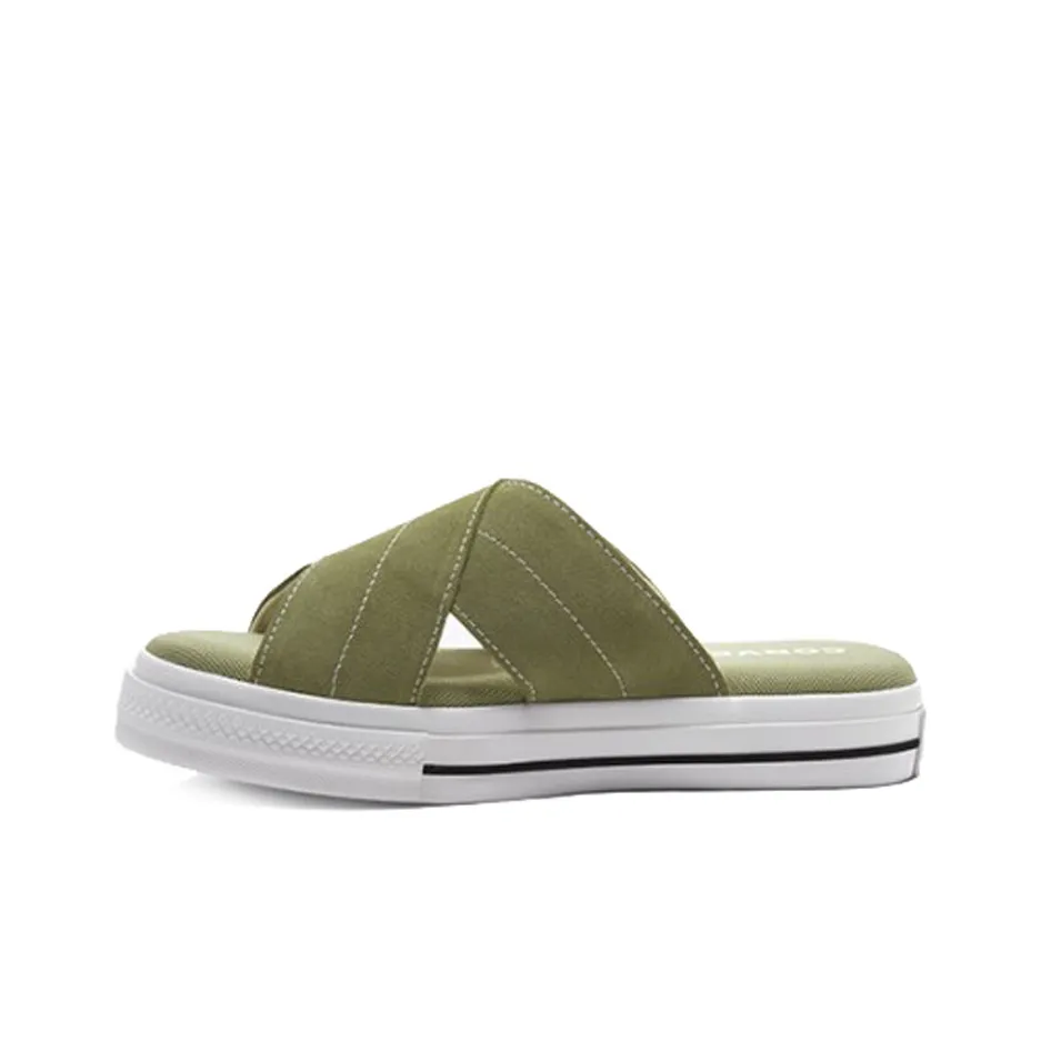 Конверс ONE STAR Тихий Слипоны Женские Шалфейный