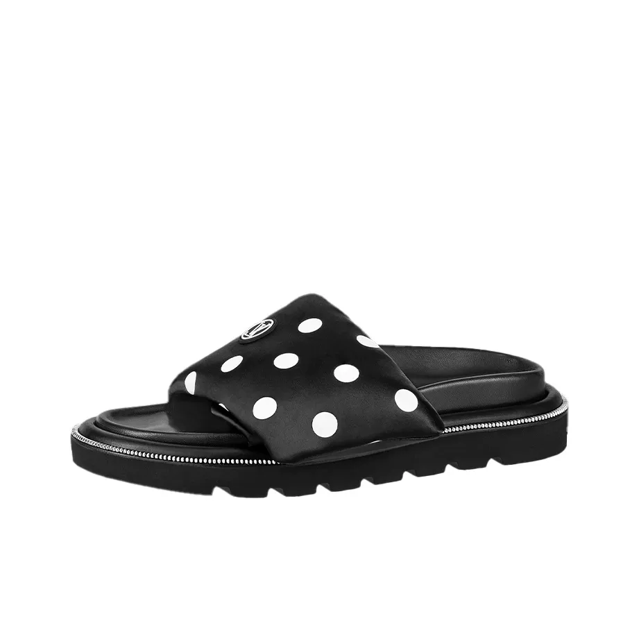 LOUIS VUITTON Pool Pillow Comfort Stylish Sandal Women's Black White