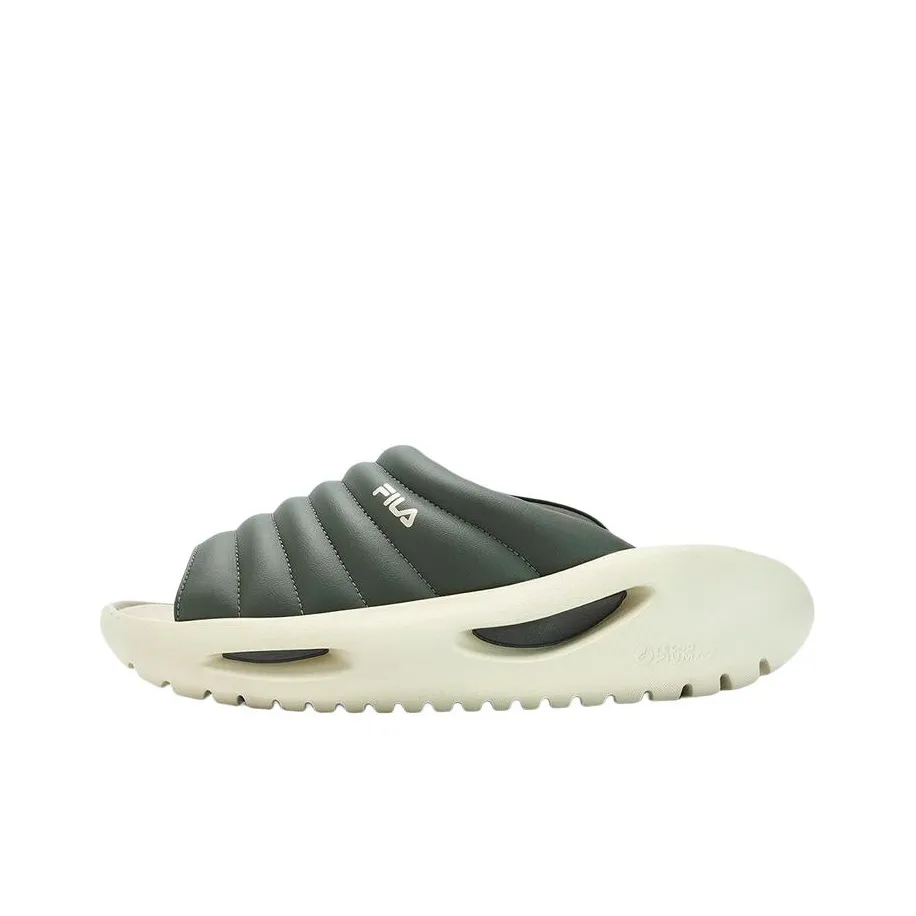 FILA Galaxy Slippers 'Green White'
