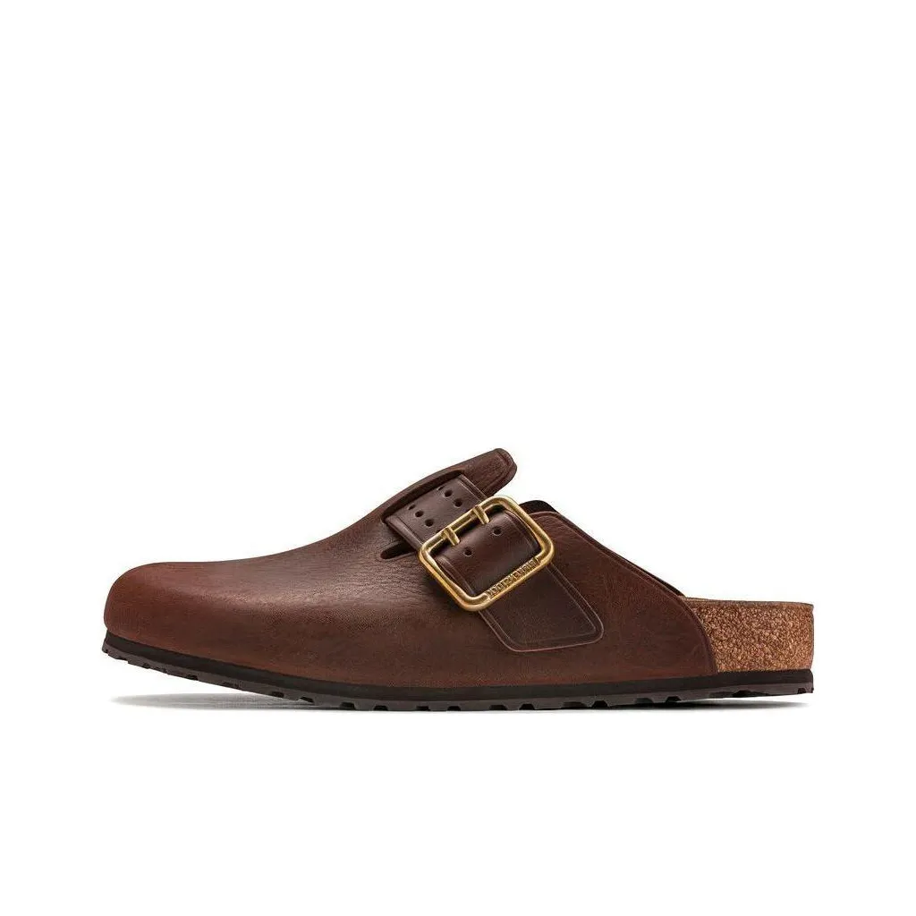 Birkenstock Boston Bold Leather Roast Brown