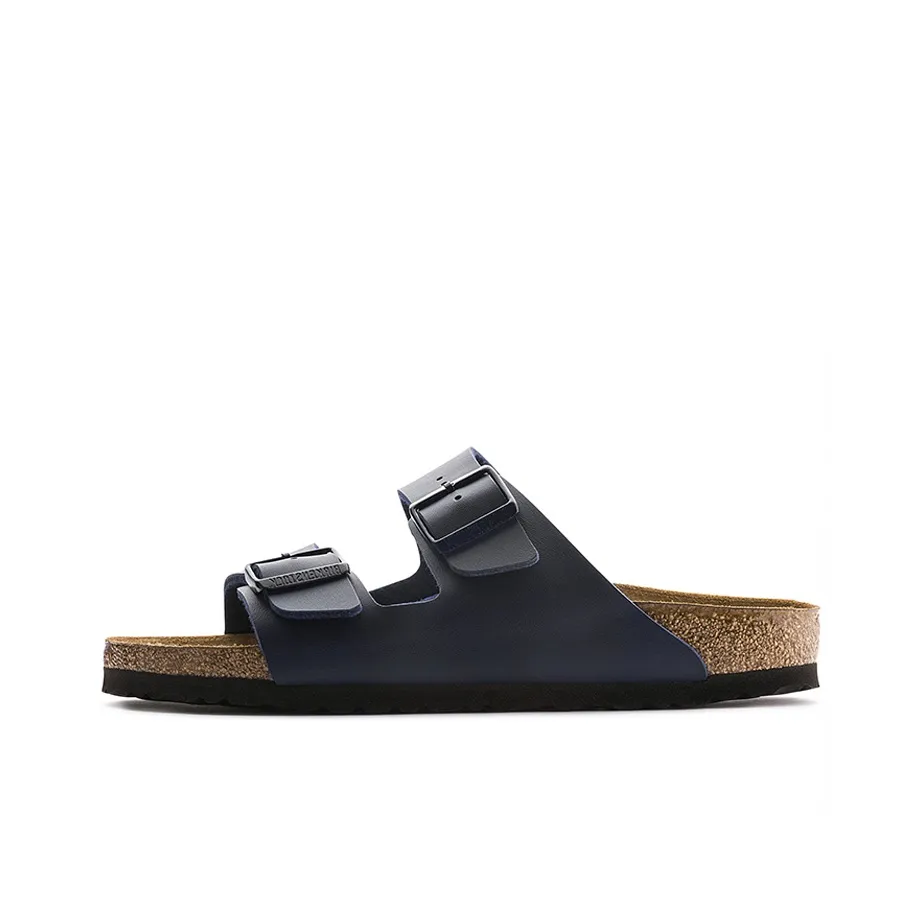 Birkenstock Arizona Rubber Sole Abrasion-Resistant Slide Slippers Unisex Blue Narrow Fit