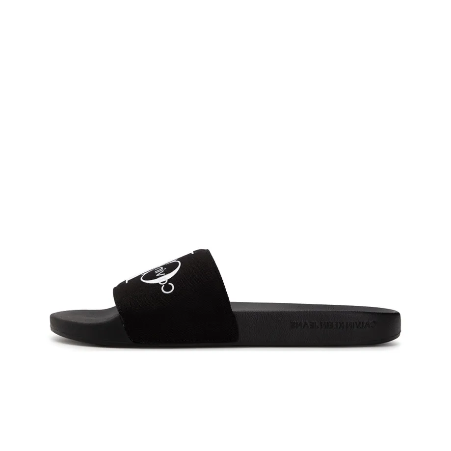 CKJ CALVIN KLEIN JEANS Quick Dry Slide Slippers Men's Black