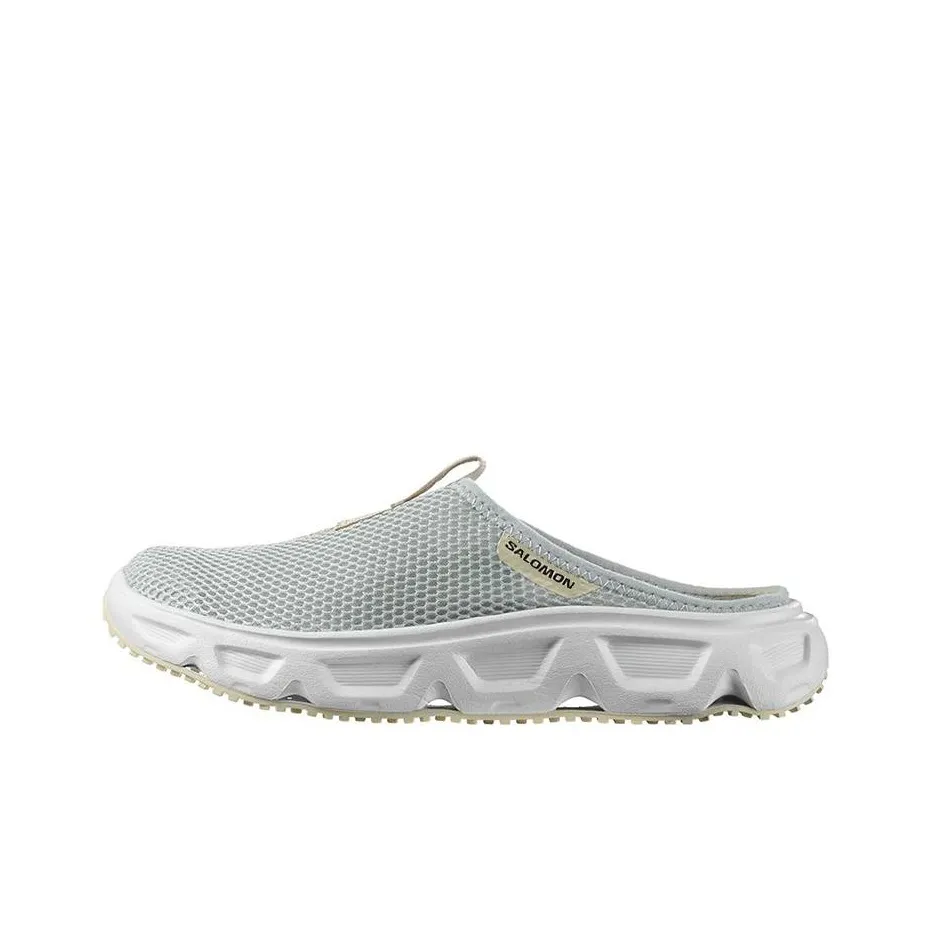 SALOMON Reelax Slide 6,0 Резина Подошва Слипоны Женские Pearl Gray Blue