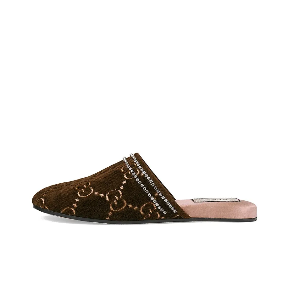 GUCCI GG Velvet Slippers