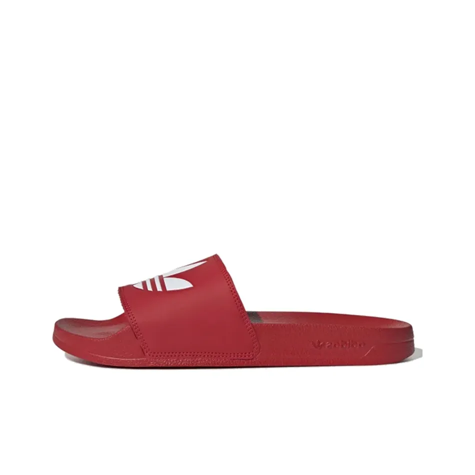 adidas originals Adilette LITE Устойчивые к истиранию Слипоны Унисекс Красный
