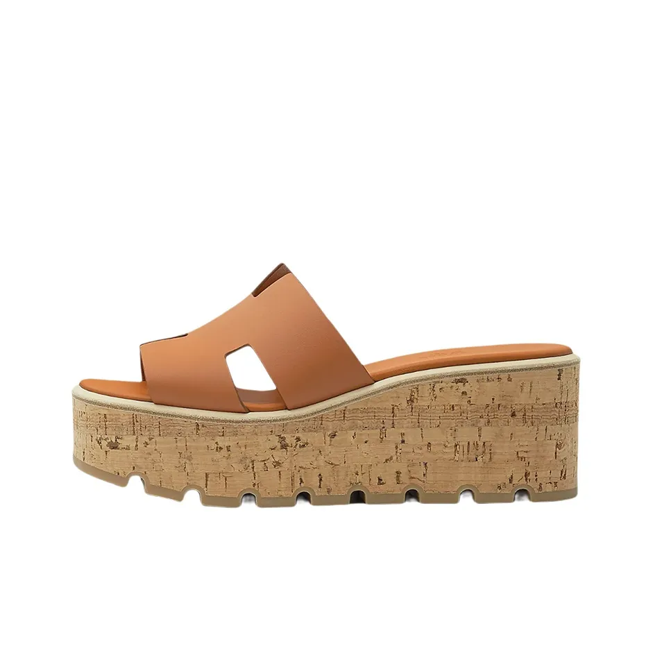 HERMES Eze Slip Resistant Slide Slippers Women's Brown