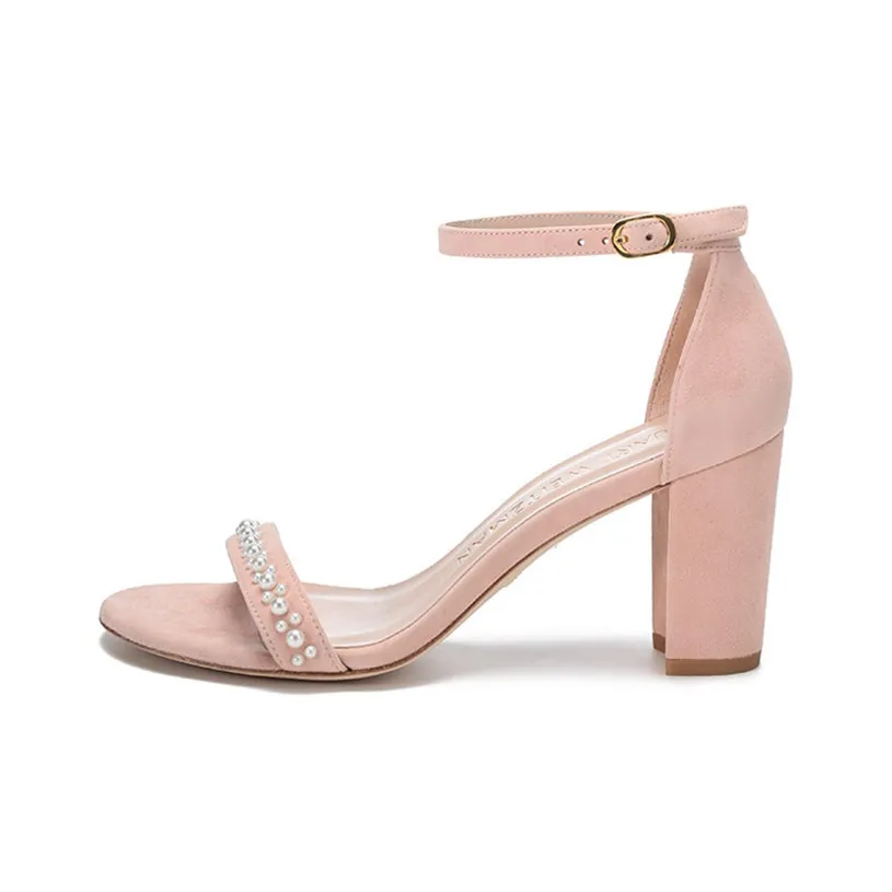 Stuart Weitzman SW One Sandals Strap Women's Nude Pink