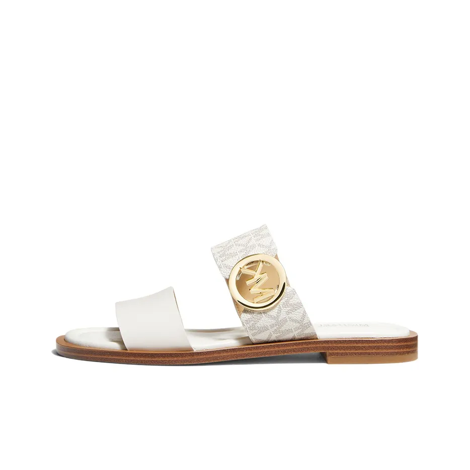 MICHAEL KORS Summer Quiet Slide Slippers Women's White
