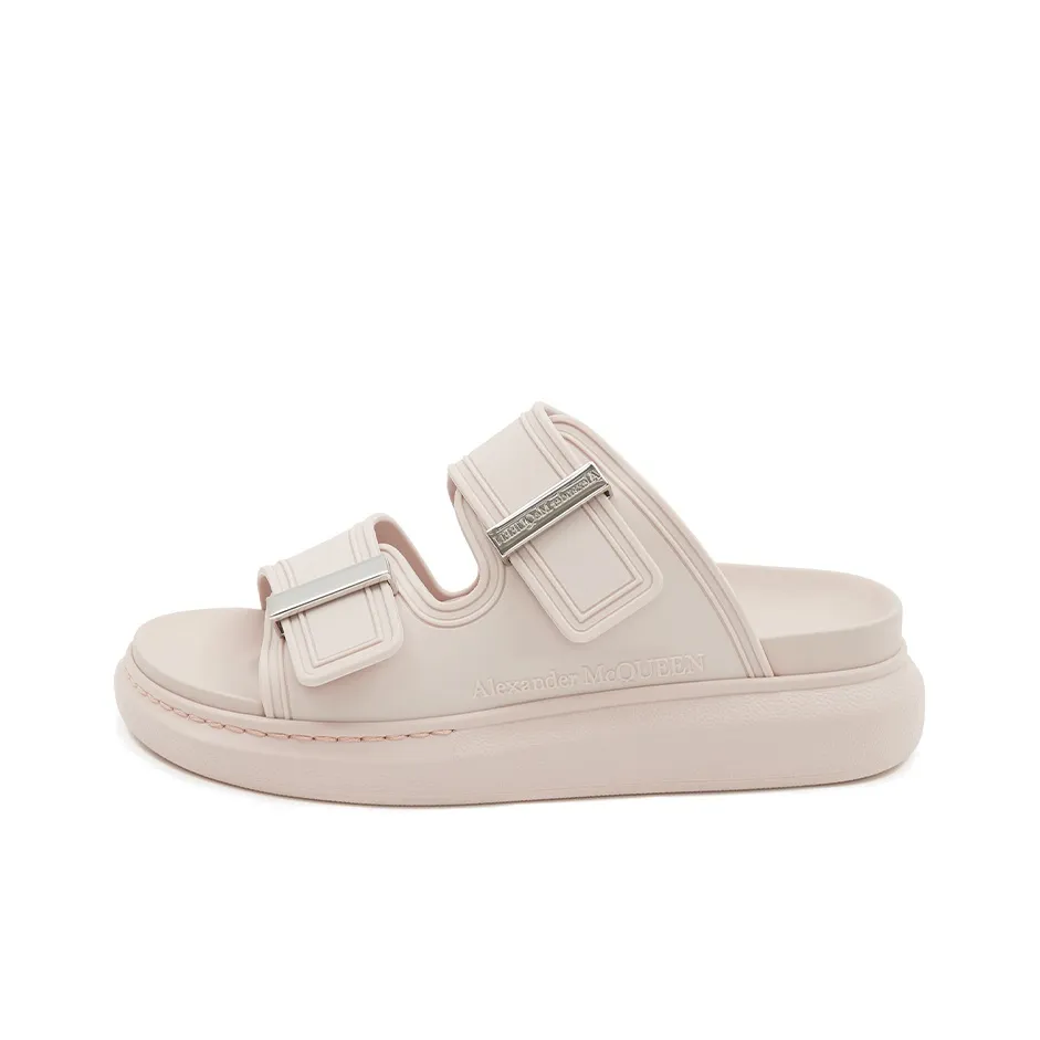 Alexander McQueen Hybrid Double Buckled Slides Women's