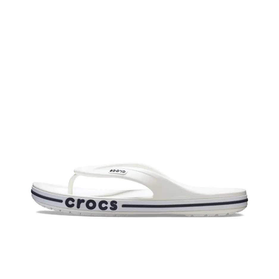 Crocs Bayaband White Blue Unisex Flip Flops 'White Blue'