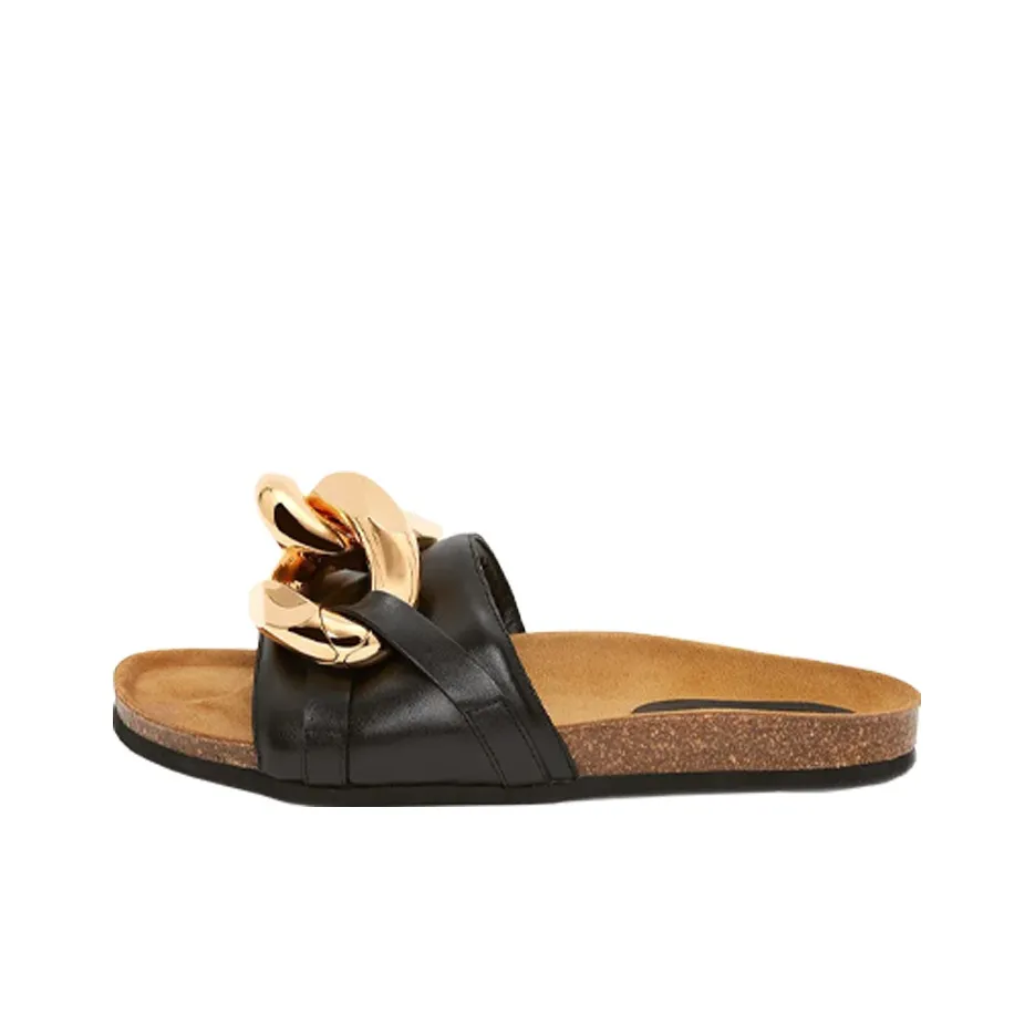 JW Anderson Chain-detail Leather Slides